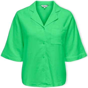 Only  Blusen Caro Loose Shirt S/S - Summer Green günstig online kaufen