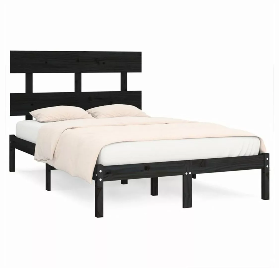 DOTMALL Bett Massivholzbett,Bettgestell Schwarz, 140x190 cm günstig online kaufen