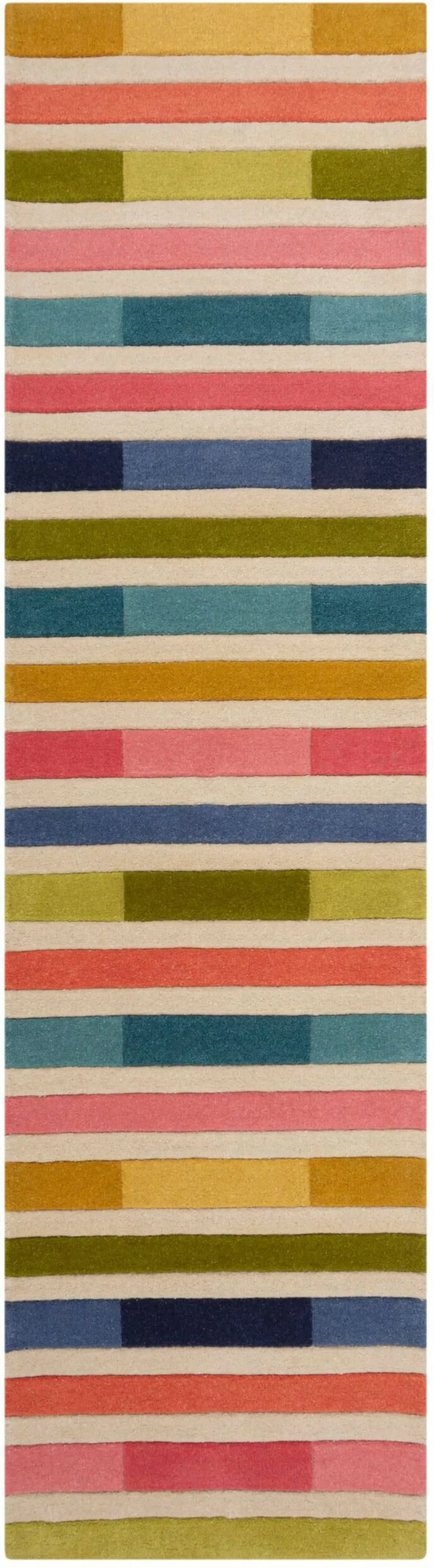 FLAIR RUGS Läufer »Piano«, rechteckig, 10 mm Höhe, gestreift, rechteckig günstig online kaufen