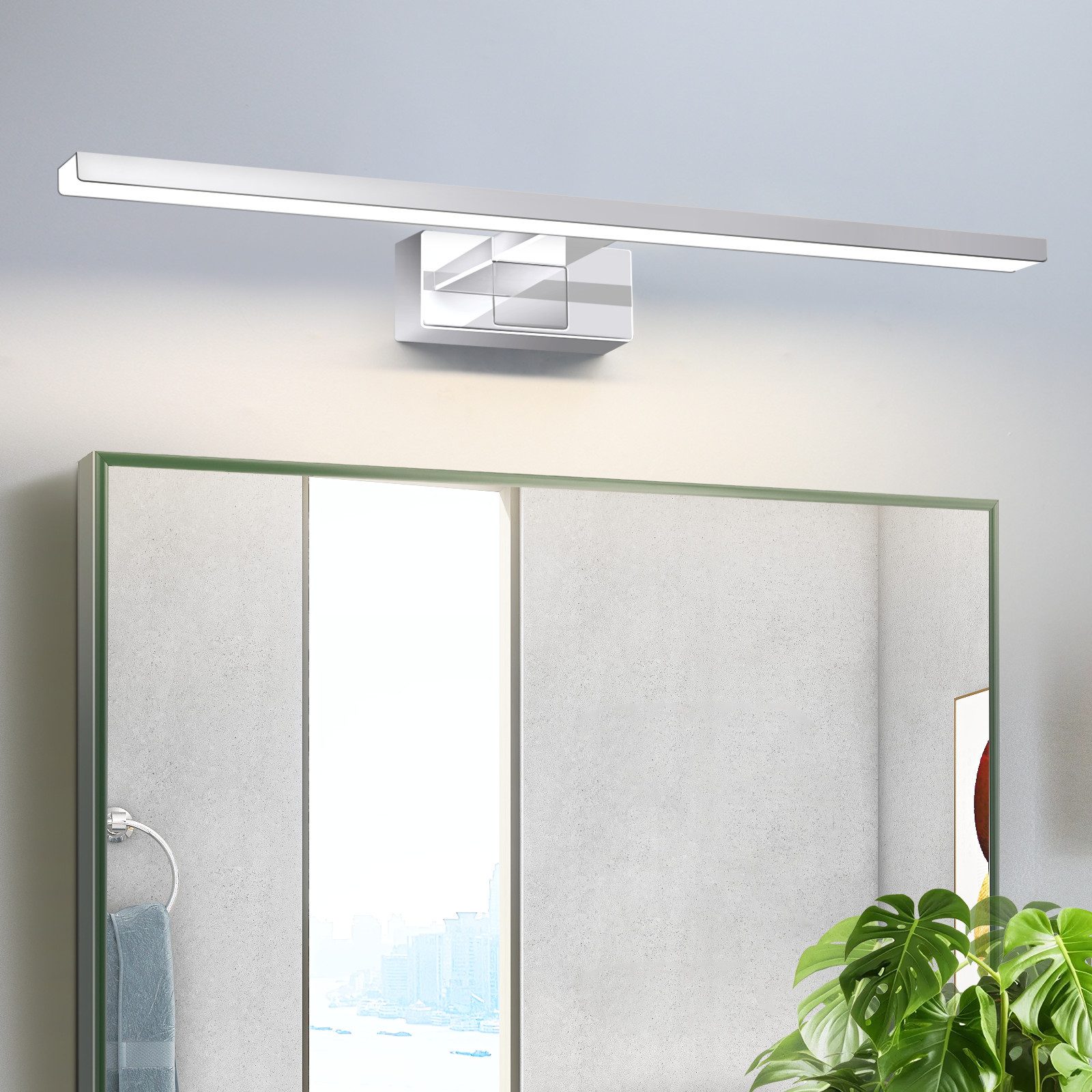 ZMH LED Spiegelleuchte 60cm Bad Modern günstig online kaufen