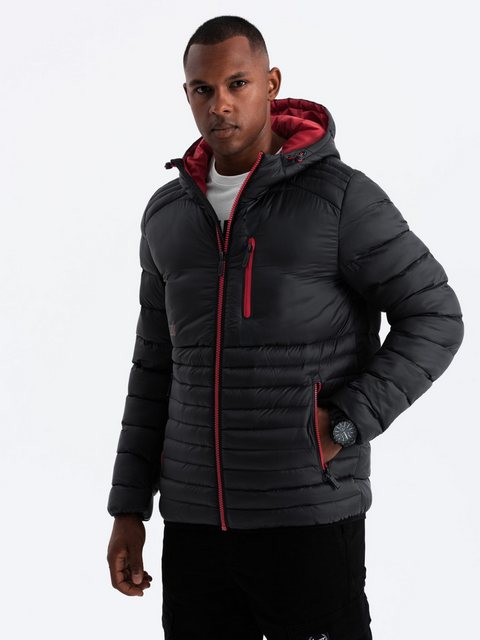 OMBRE Winterjacke Steppjacke aus Nylon für Herren im Sportstil günstig online kaufen