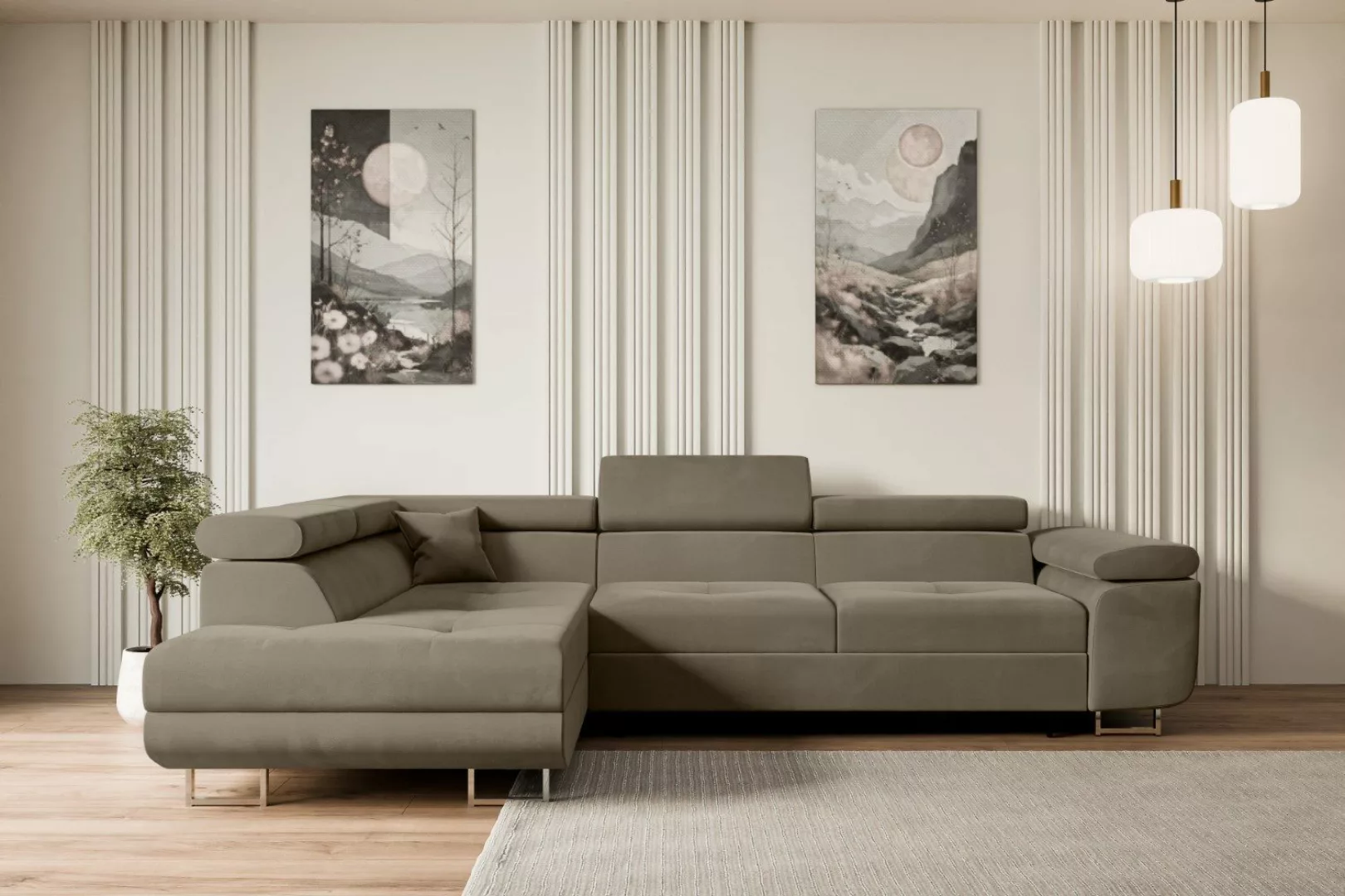 ALTDECOR Ecksofa GUSA-L, Couch mit Schlaffunktion, günstig online kaufen