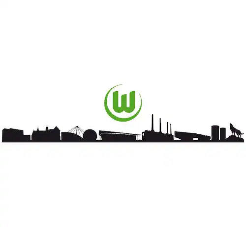 Wall-Art Wandtattoo "VfL Wolfsburg Skyline mit Logo", (1 St.), selbstkleben günstig online kaufen