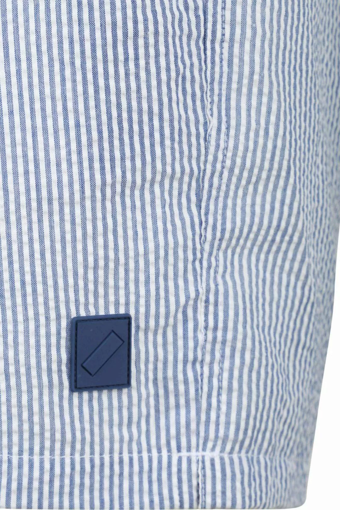 Suitable Badeshorts Stripe Seersucker Blau - Größe M günstig online kaufen