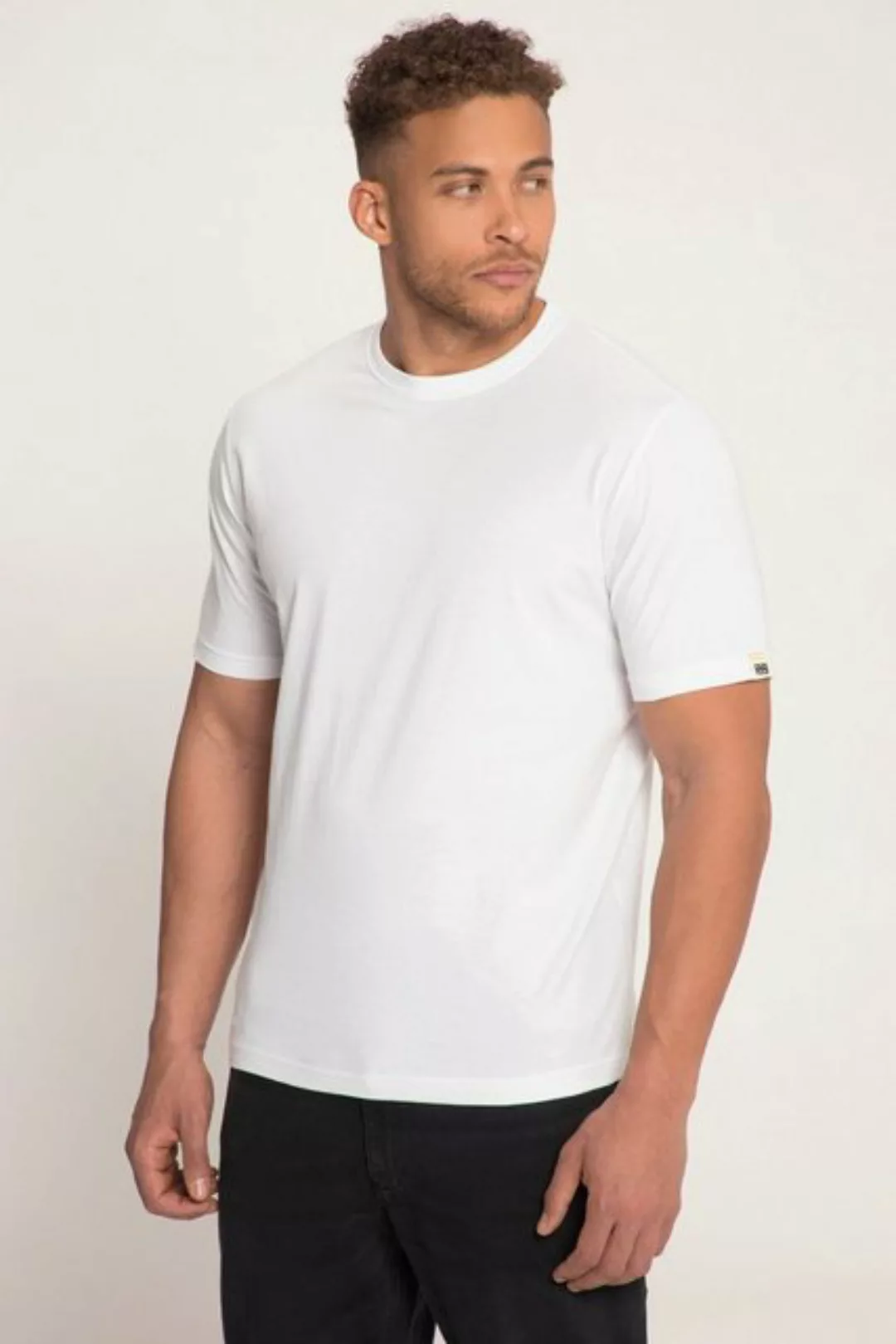 STHUGE T-Shirt STHUGE T-Shirt Rücken Print Rundhals Halbarm günstig online kaufen