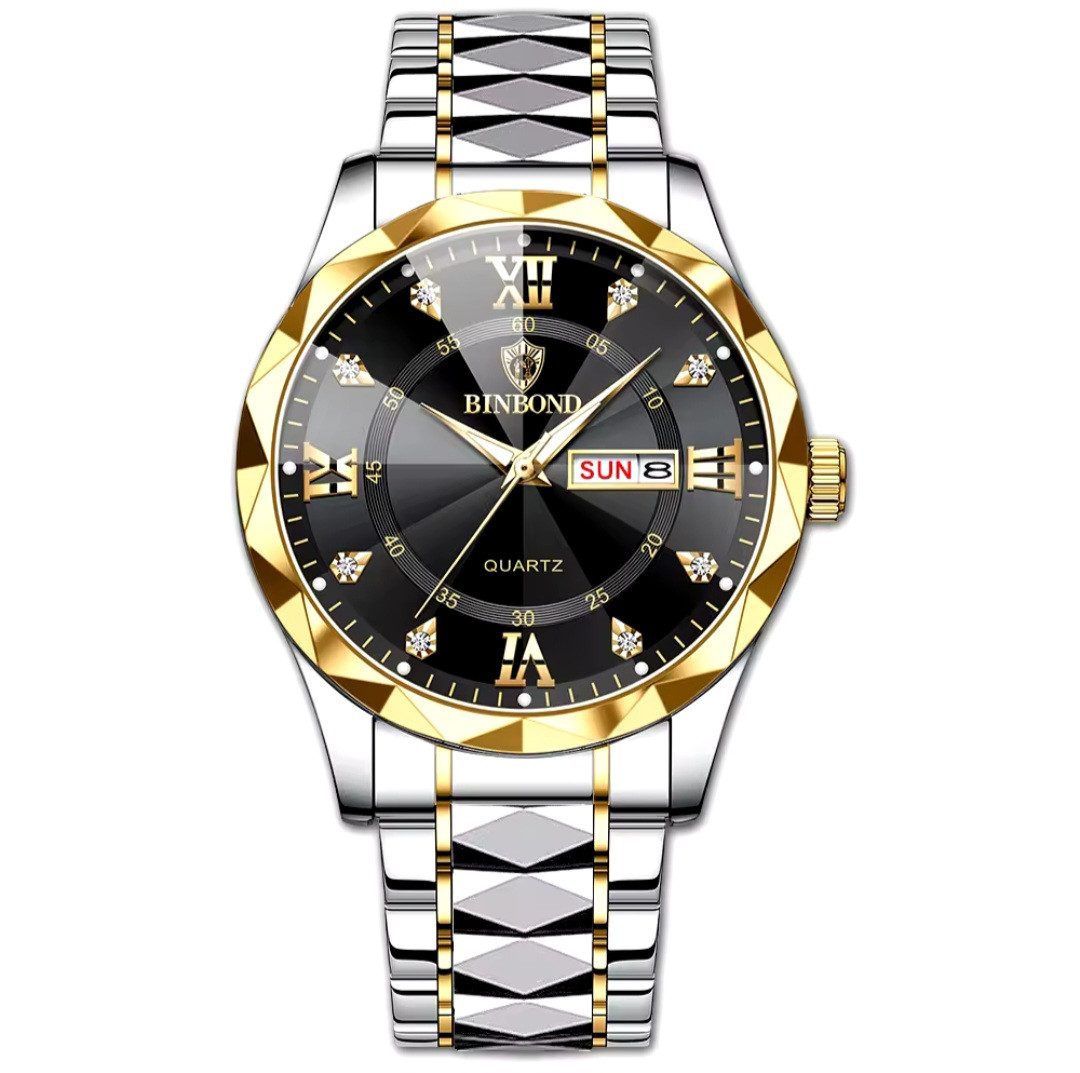 BinBond Quarzuhr Multifunktionsuhr Armbanduhr Chronograph Herrenuhr günstig online kaufen