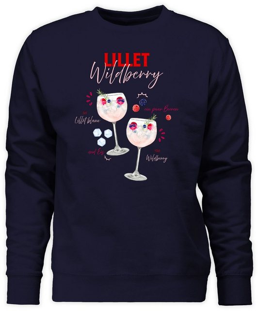 Shirtracer Sweatshirt Lillet Wildberry Rezept Lustiges Geschenk Lilletfan W günstig online kaufen