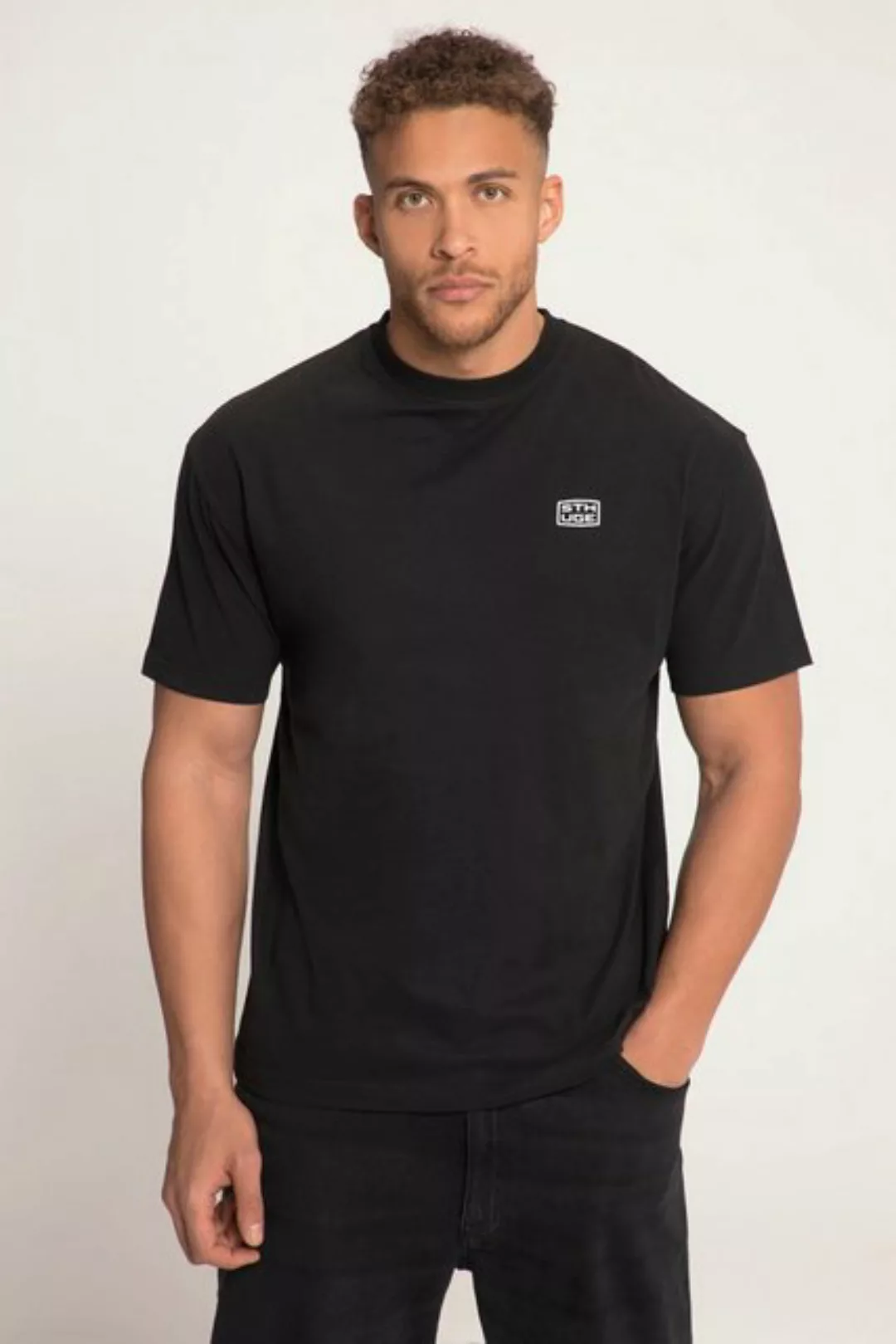STHUGE T-Shirt STHUGE T-Shirt Halbarm Statement Rückenprint günstig online kaufen