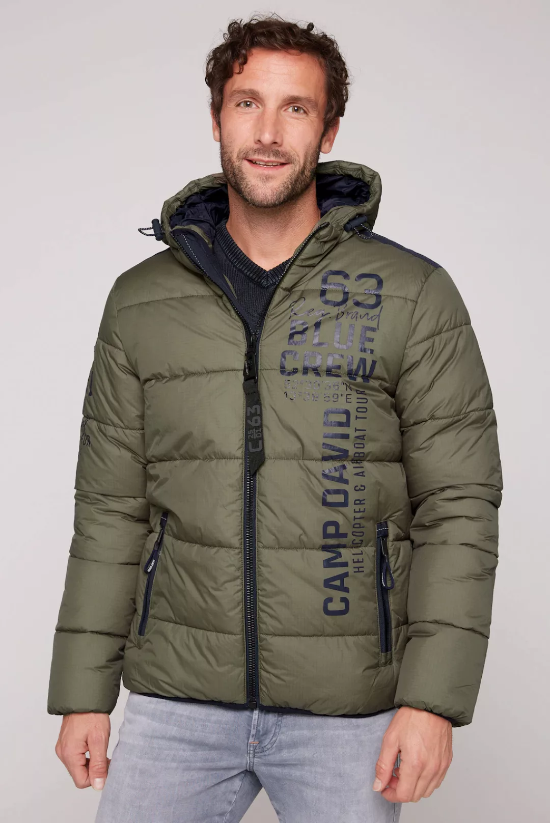 CAMP DAVID Winterjacke, mit Kapuze, mit Innentaschen günstig online kaufen