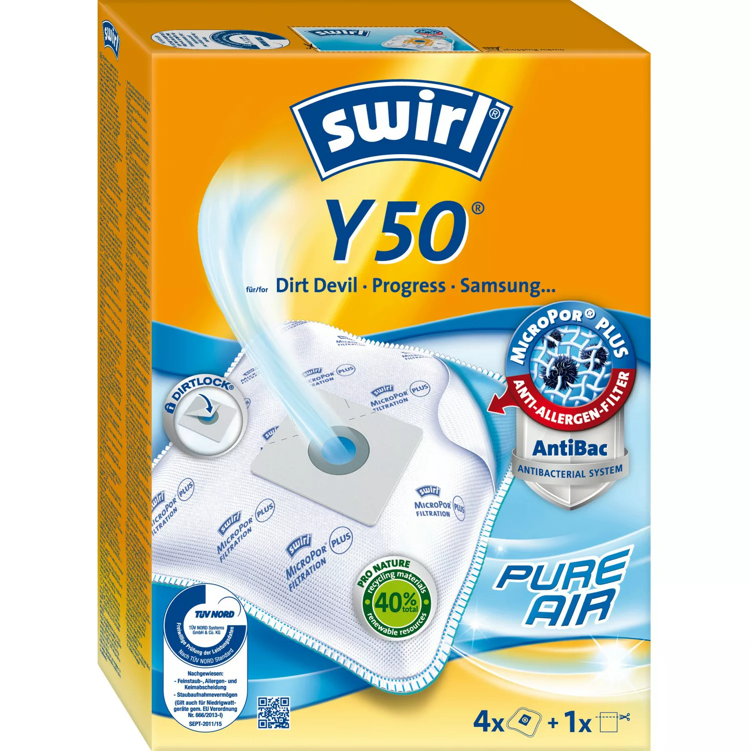 Swirl MicroPor Plus Staubsaugerbeutel Y50 günstig online kaufen