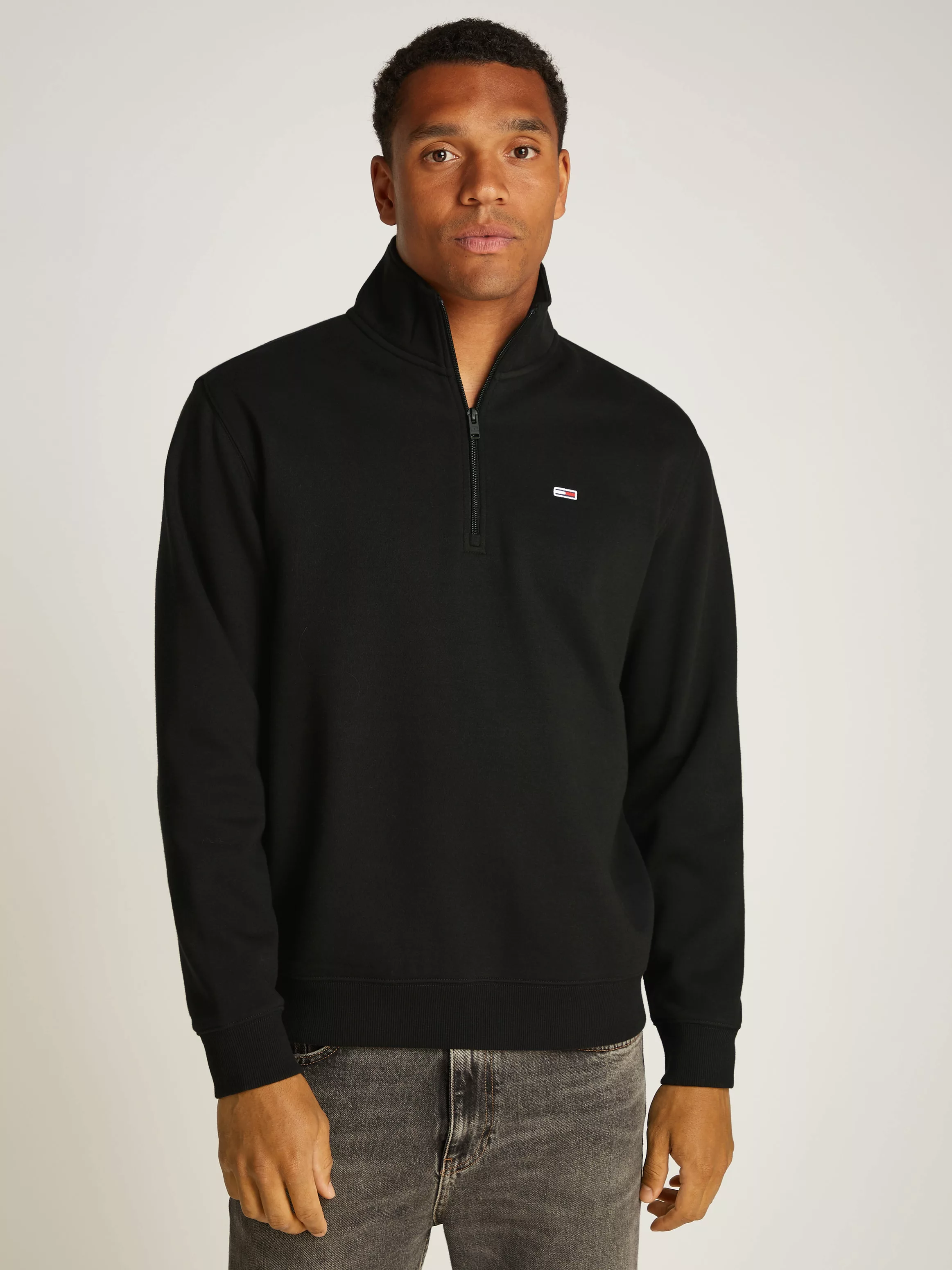 Tommy Jeans Sweatshirt "TJM REG FLEECE 1/4ZIP MOCK NECK", mit Fleece günstig online kaufen