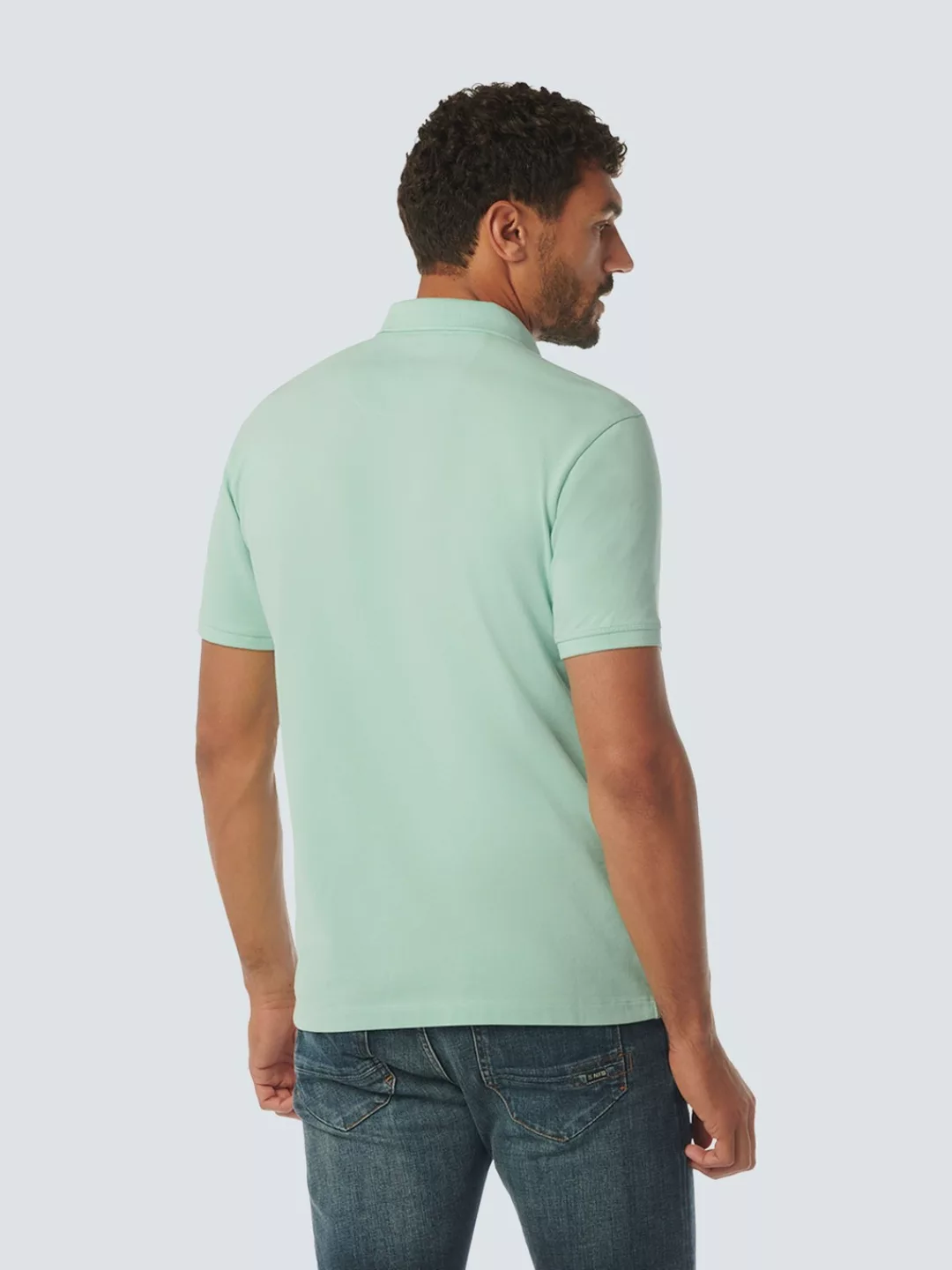 NO EXCESS Poloshirt mit Logo-Badge günstig online kaufen