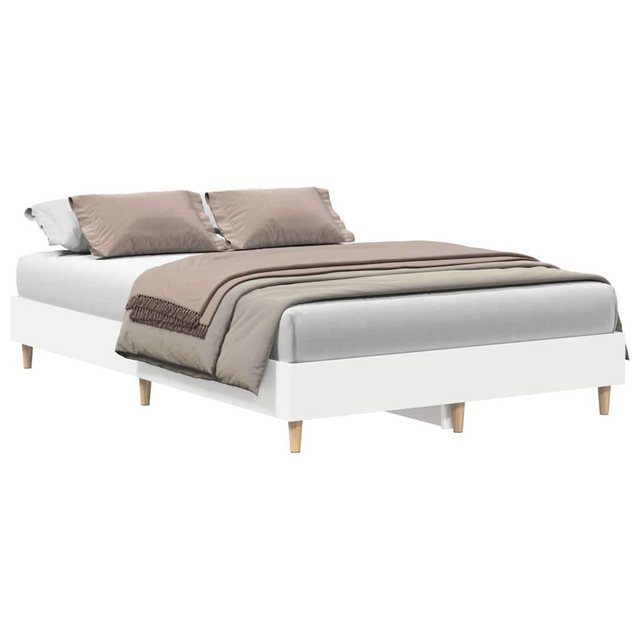 vidaXL Bett Bettgestell ohne Matratze Weiß 120x190 cm Holzwerkstoff günstig online kaufen