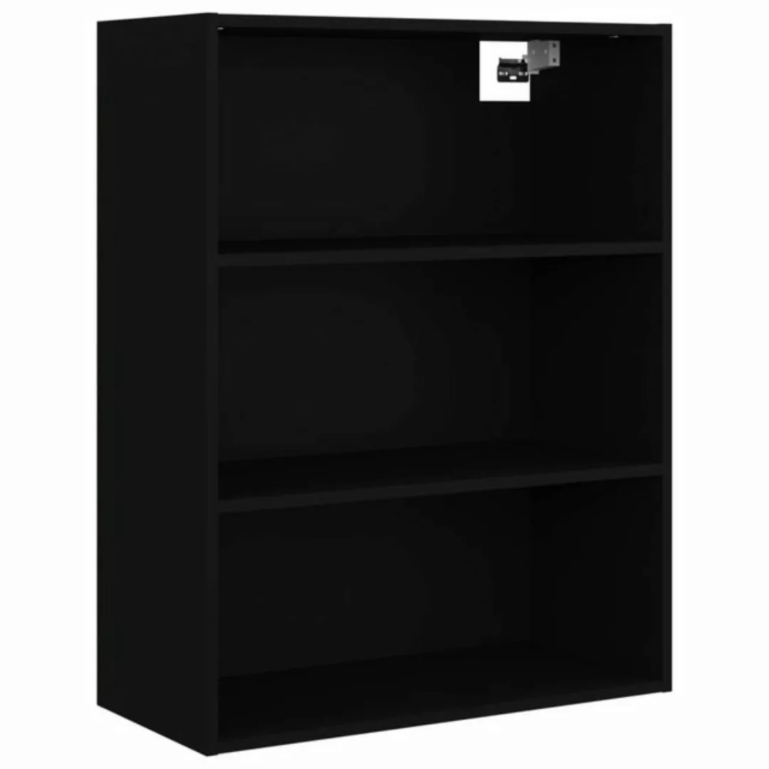 vidaXL Bücherregal Hängeschrank Schwarz 69,5x32,5x90 cm günstig online kaufen