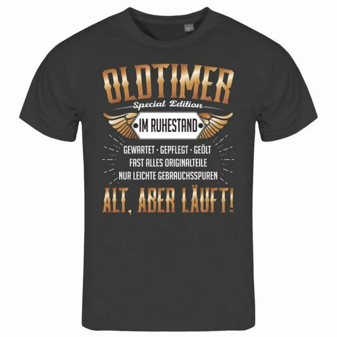 deinshirt Print-Shirt Herren T-Shirt Oldtimer im Ruhestand Funshirt mit Mot günstig online kaufen