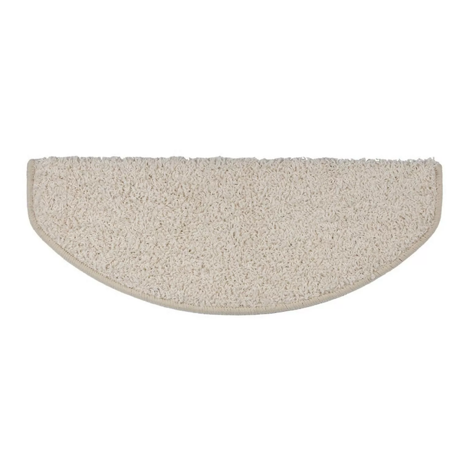 KARAT Shaggy Stufenmatte Sphinx Hochflor Creme 23,5 x 65 cm Halbrund günstig online kaufen