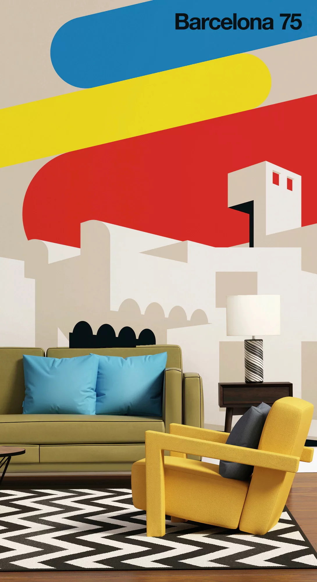 living walls Fototapete »ARTist Barcelona 75«, Vlies, Wand, Schräge günstig online kaufen