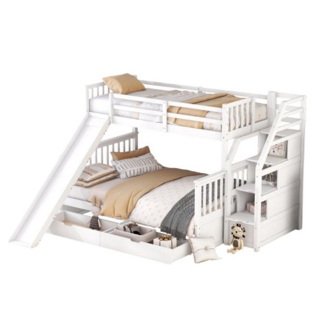 TavilaEcon Etagenbett Kinderbett Jugendbett, 90 x 200 über 140 x 200cm, mit günstig online kaufen