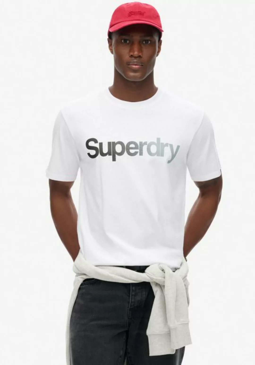 Superdry Rundhalsshirt CORE LOGO FADE LOOSE TEE günstig online kaufen