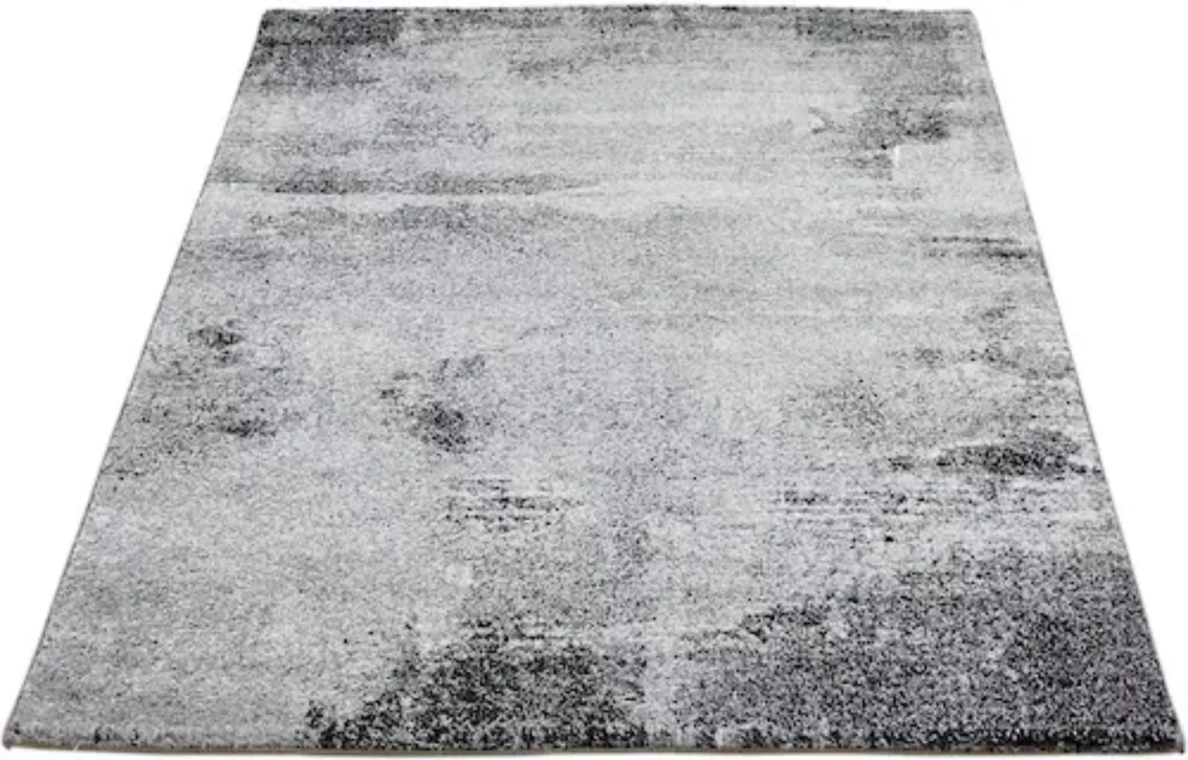 Webteppich   Luna - grau - Synthethische Fasern - 160 cm - Sconto günstig online kaufen