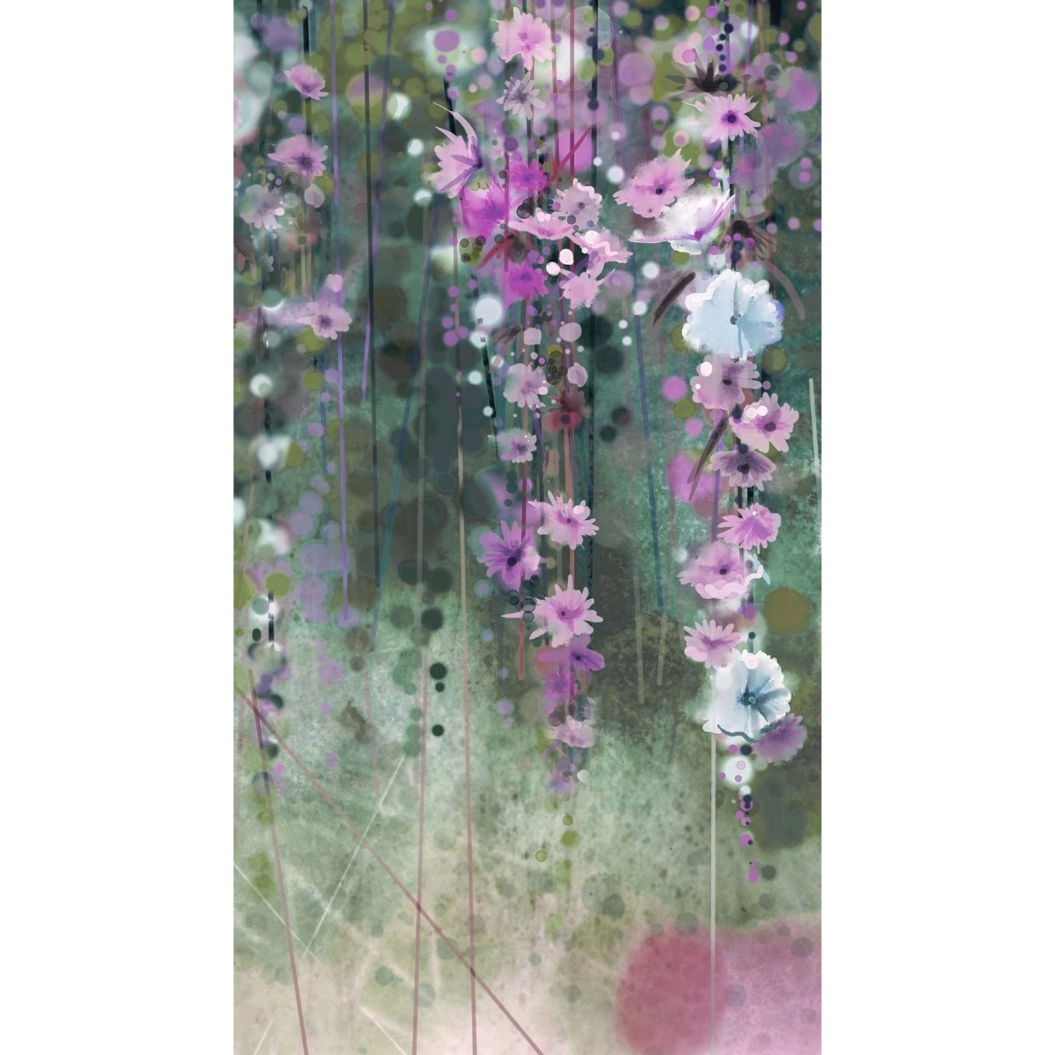 Bricoflor Violette Florale Tapete günstig online kaufen