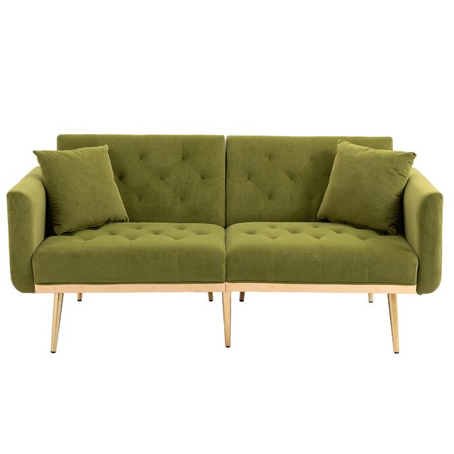 OKWISH Sofa Schlafsofa, Akzentsofa, Loveseat-Sofa mit Metallfüßen, umwandel günstig online kaufen