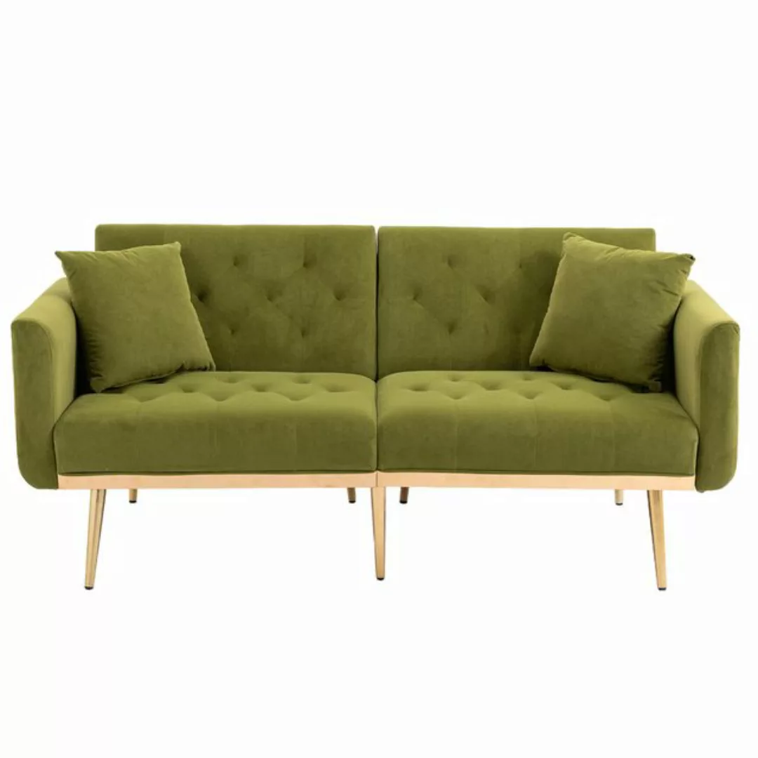 OKWISH Sofa Schlafsofa, Akzentsofa, Loveseat-Sofa mit Metallfüßen, umwandel günstig online kaufen