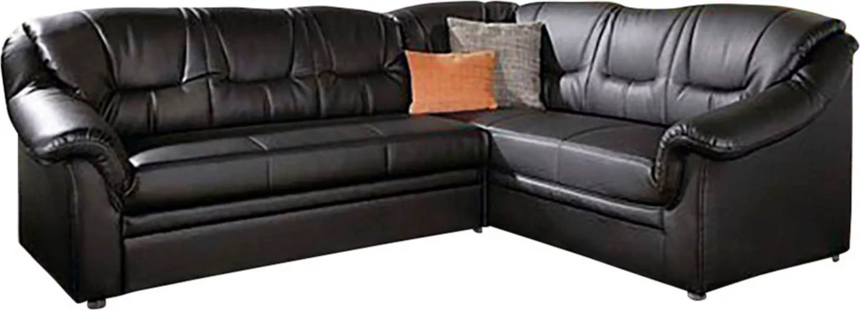 DOMO collection Ecksofa "Montana, zeitlose Rückensteppung, bequeme Armlehne günstig online kaufen