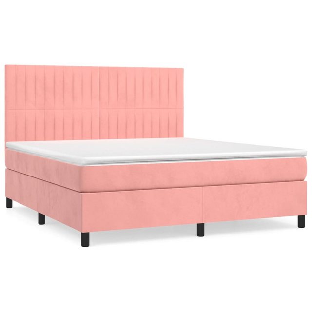 vidaXL Boxspringbett Bett Boxspringbett mit Matratze komplett Samt (160 x 2 günstig online kaufen