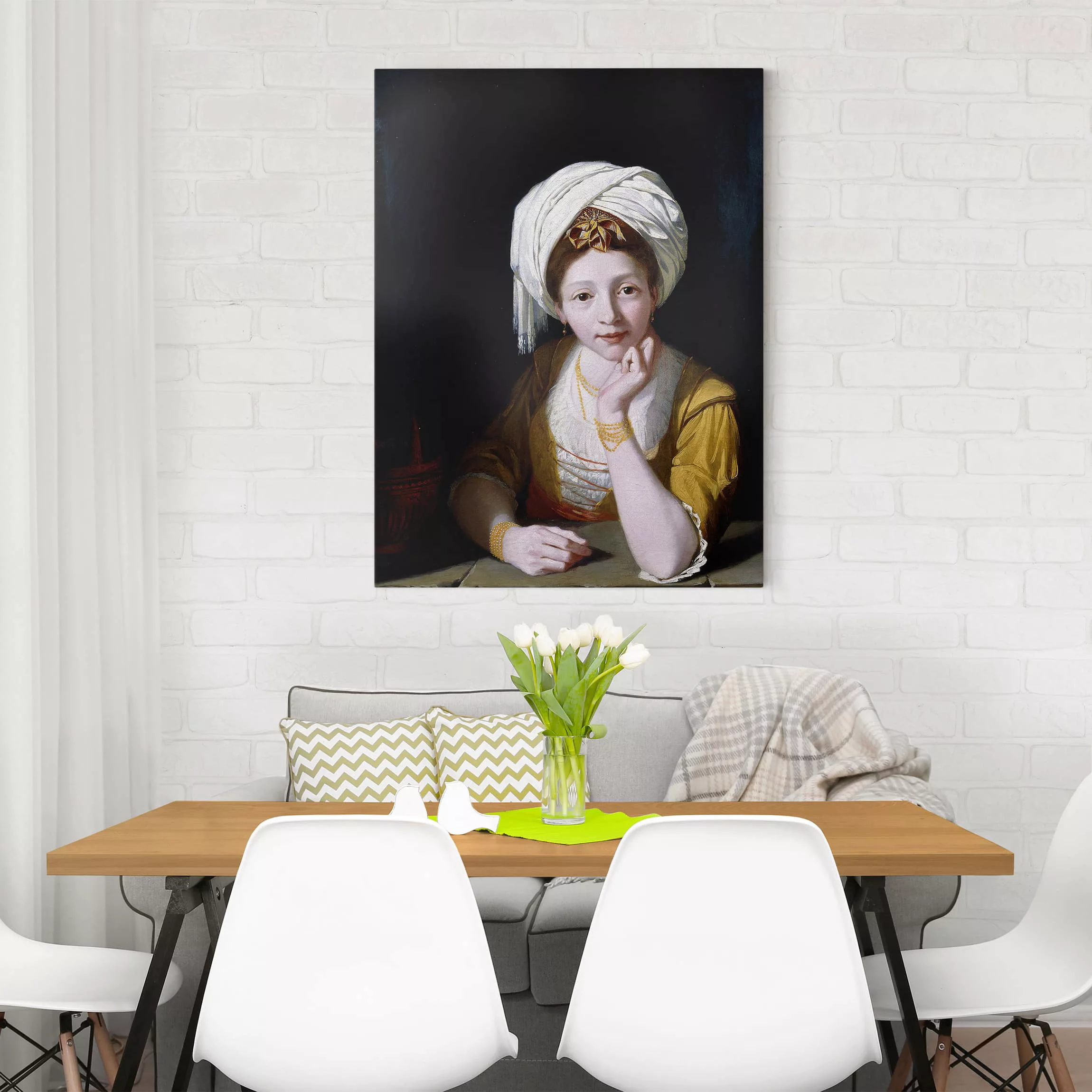 Leinwandbild Kunstdruck - Hochformat Robert Home - Porträt einer Dame günstig online kaufen