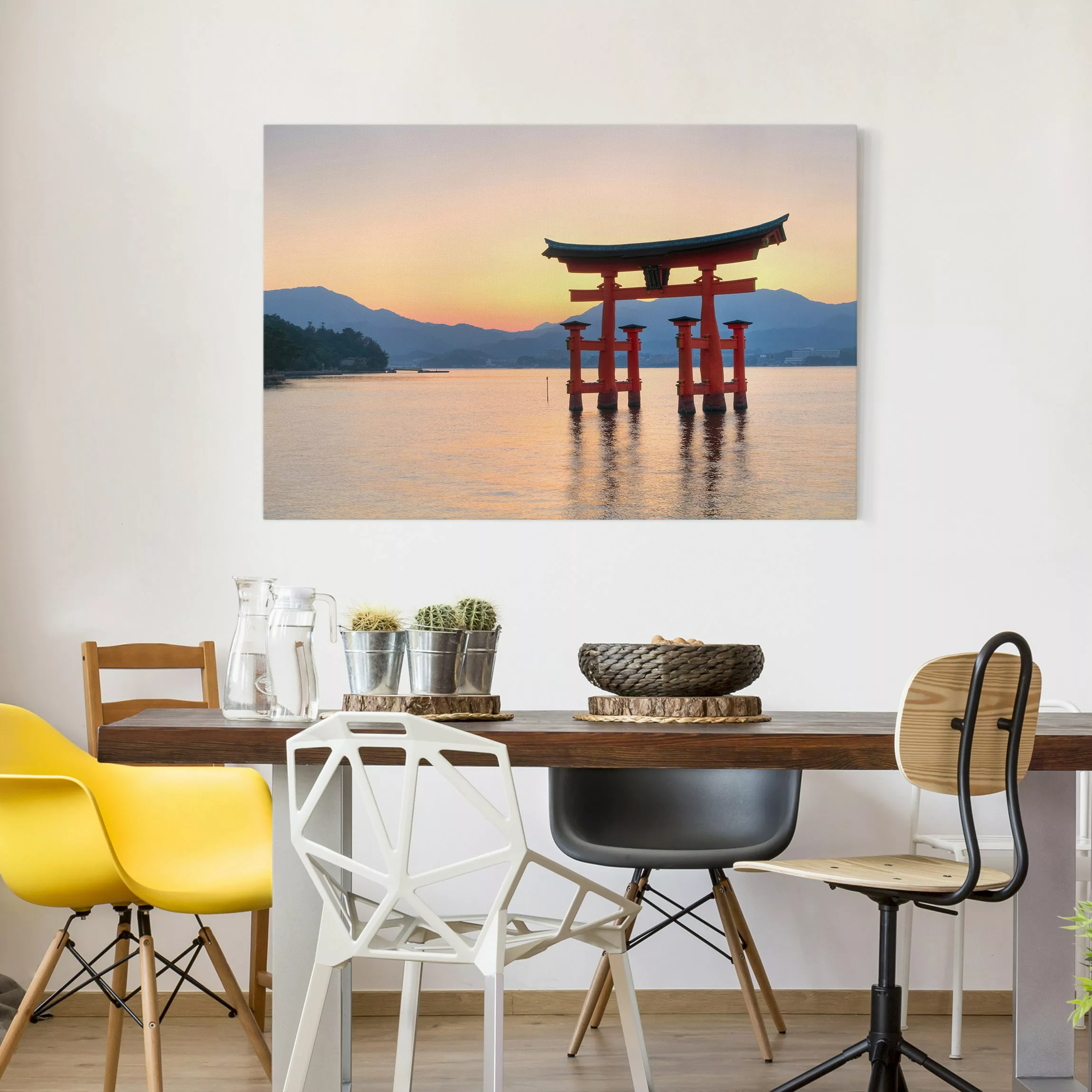 Leinwandbild Natur & Landschaft - Querformat Torii am Itsukushima günstig online kaufen