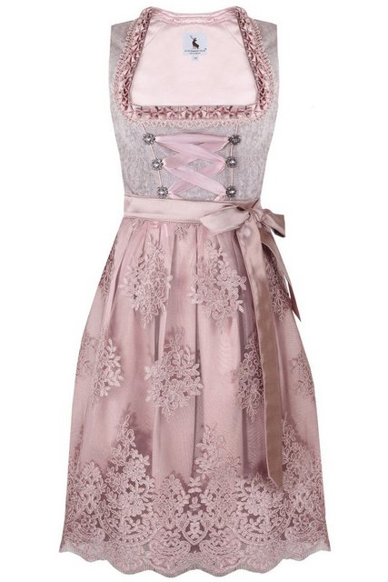 Alpenmärchen Dirndl Midi Dirndl Rosenblatt - ALM520 günstig online kaufen