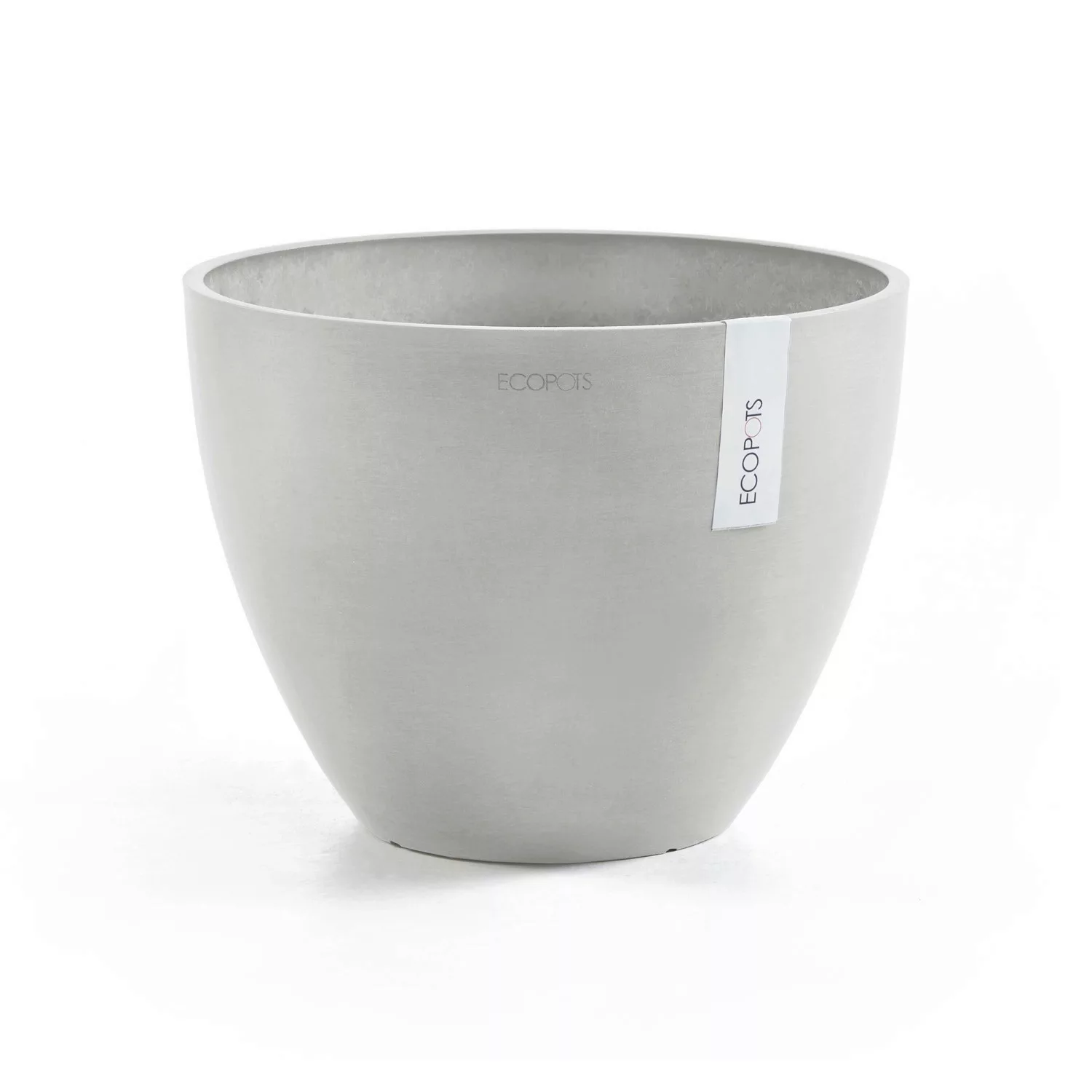 Ecopots Pflanztopf Antwerp Weißgrau 40 cm x 30 cm günstig online kaufen