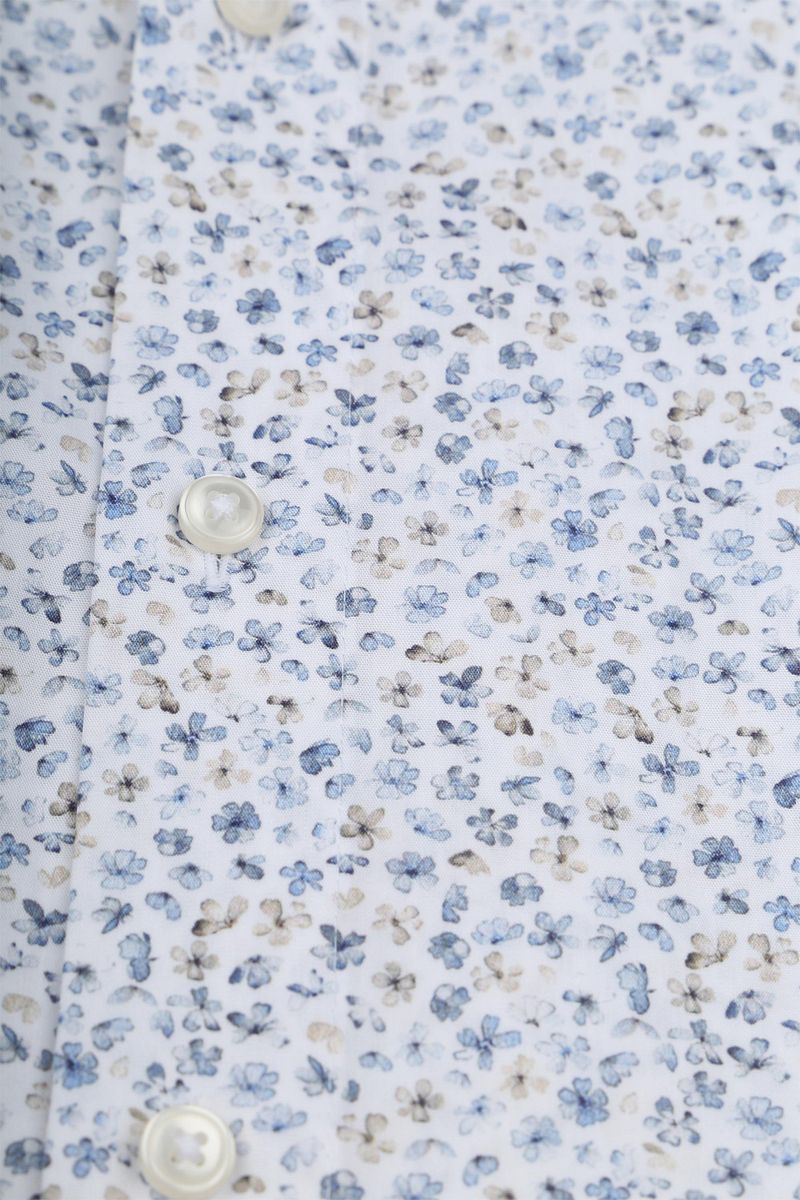 OLYMP Luxor Hemd Flower Blau - Größe 45 günstig online kaufen