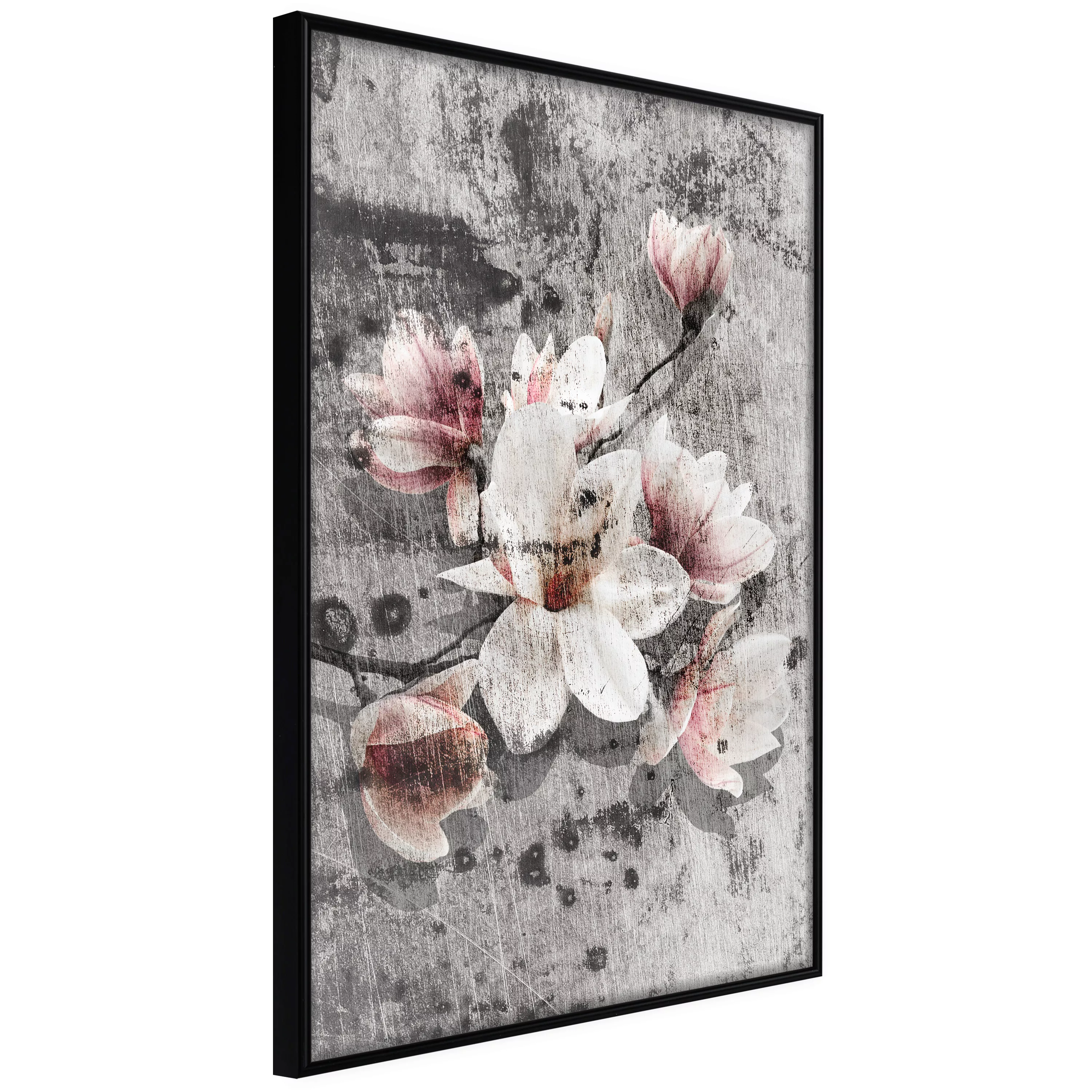 Poster - Flowers On Concrete günstig online kaufen