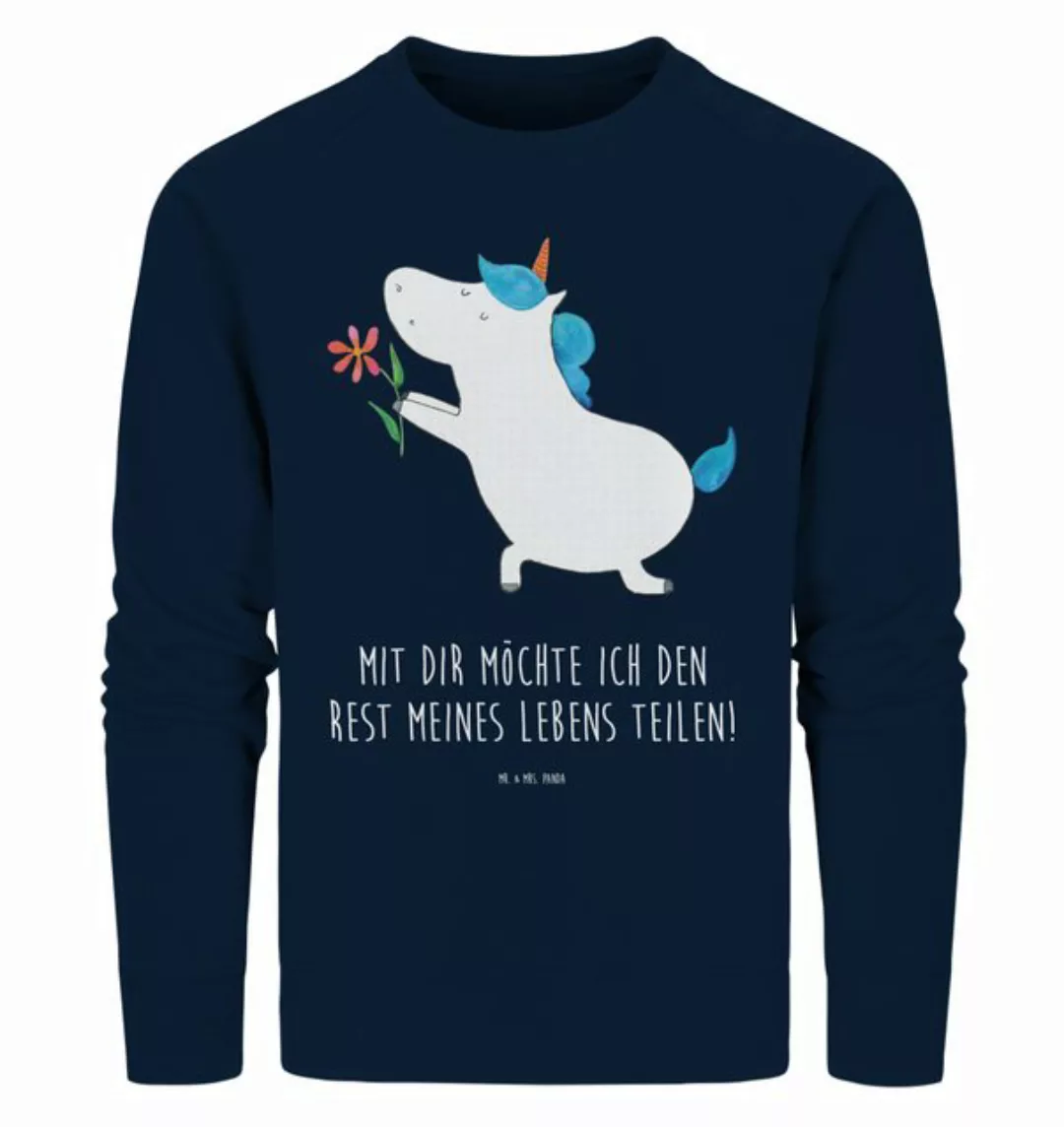 Mr. & Mrs. Panda Longpullover Größe XXL Einhorn Blume - French Navy - Gesch günstig online kaufen