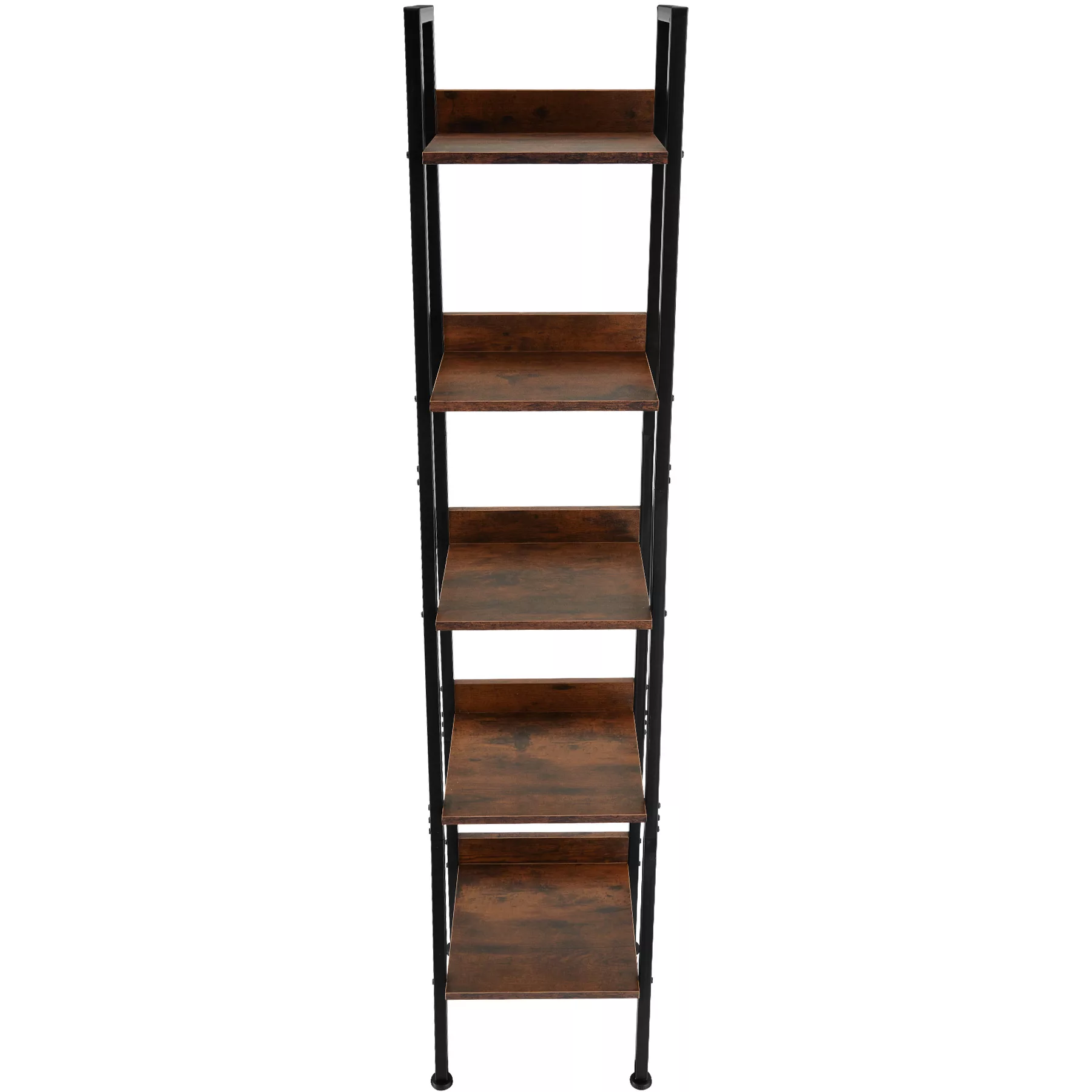 Leiterregal - 35,5 x 31,5 x 170,5 cm, Industrial Holz dunkel, rustikal günstig online kaufen