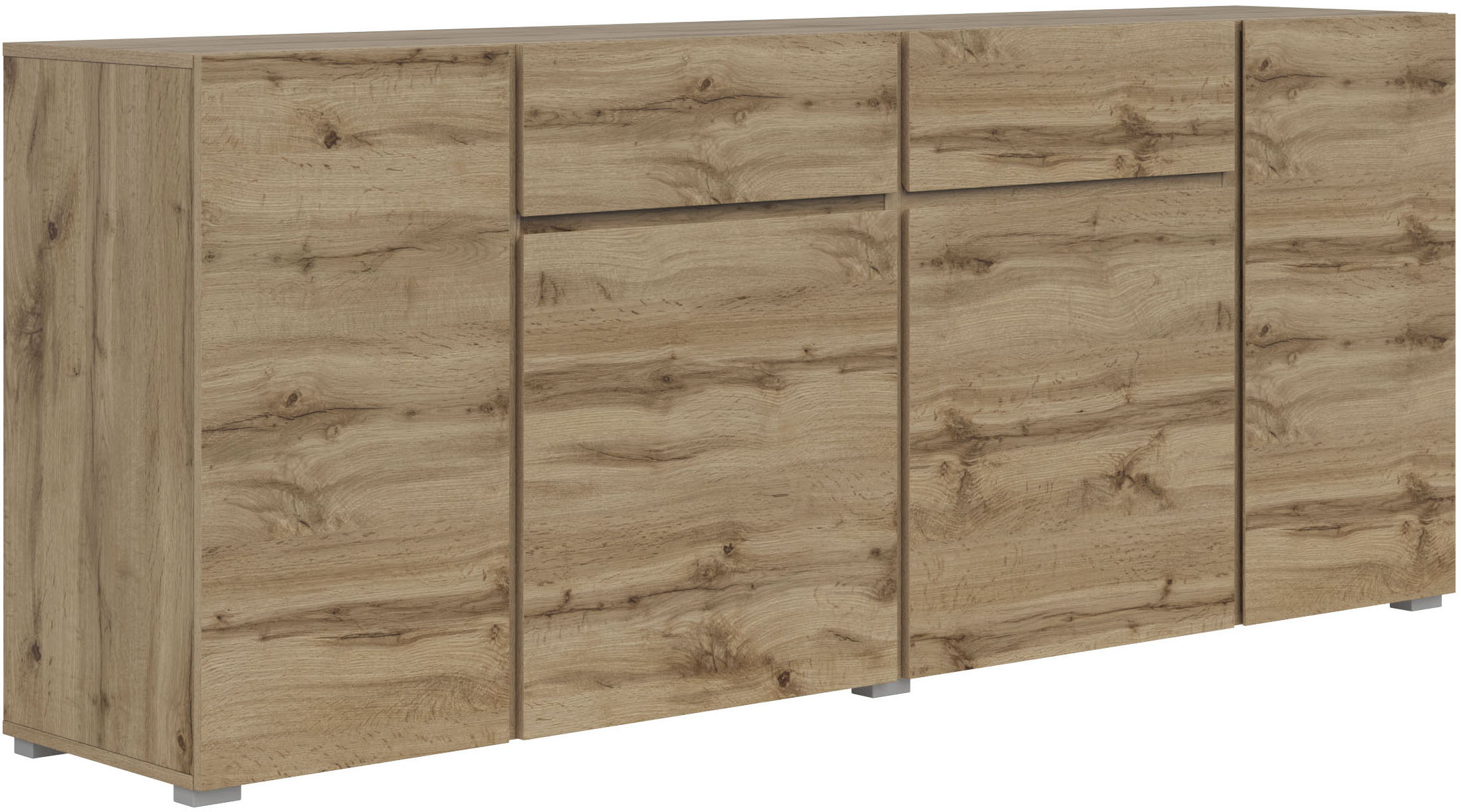 INOSIGN Kombikommode "Metric,Breite 195 cm, grifflose Kommode 4 Türen/2 Sch günstig online kaufen