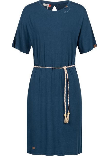 Ragwear Jerseykleid Kass stylisches Shirtkleid mit geflochtenem Gürtel günstig online kaufen