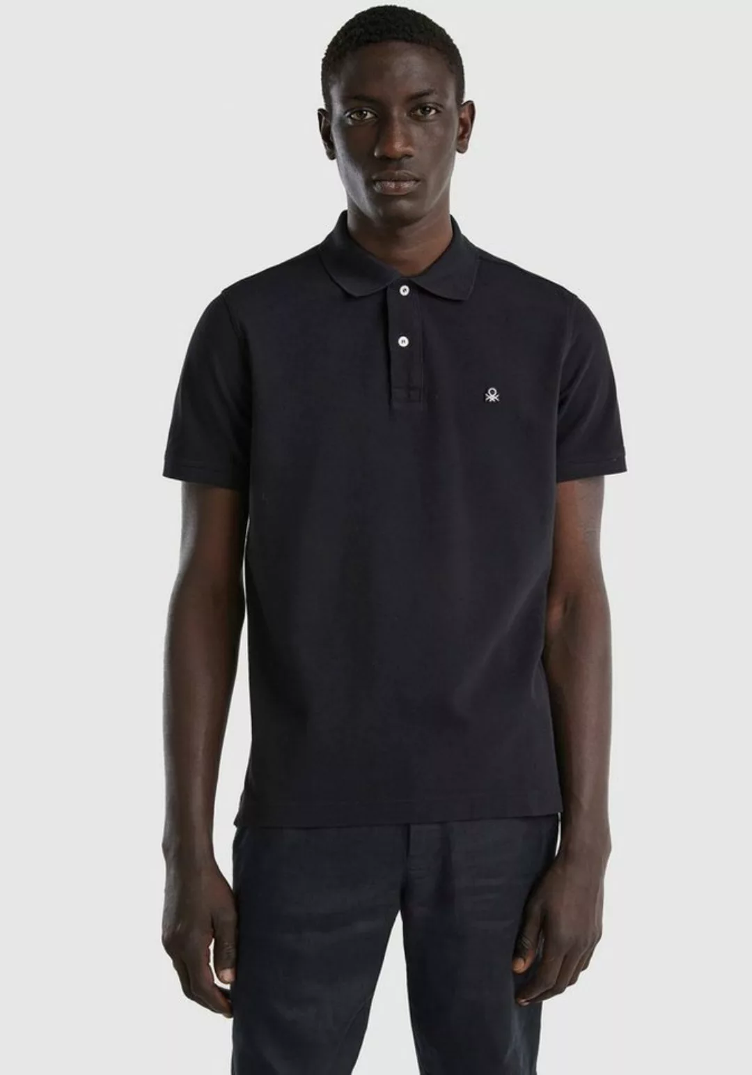 United Colors of Benetton Poloshirt mit Logo in Brusthöhe günstig online kaufen