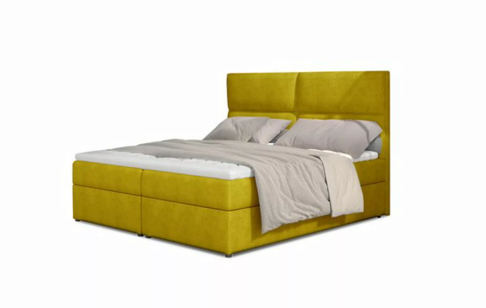 ALTDECOR Boxspringbett GLOW (Bettkasten, H3 Matratze Bonellfederung, Topper günstig online kaufen