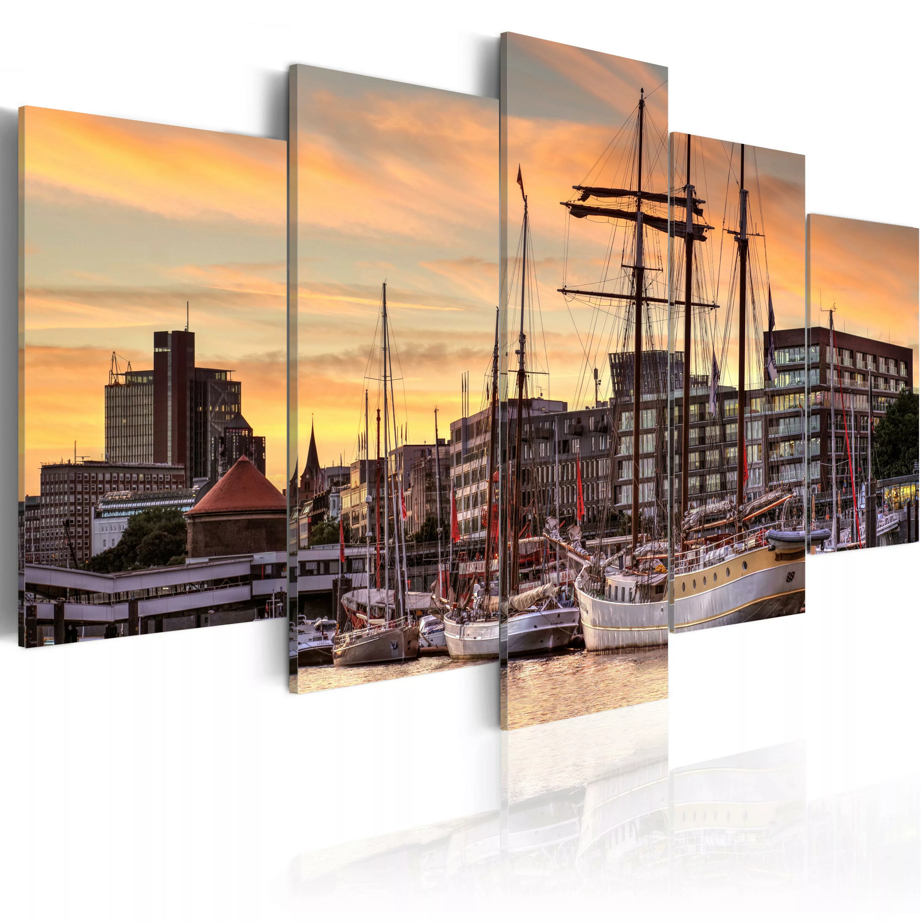 Wandbild - Port Of Hamburg günstig online kaufen