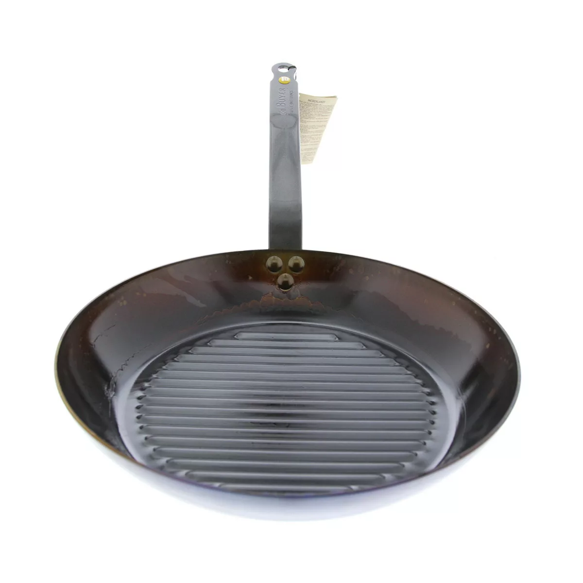 de Buyer Mineral B Grillpfanne 26 cm eingebrannt - Eisen mit Bandstahlgriff günstig online kaufen