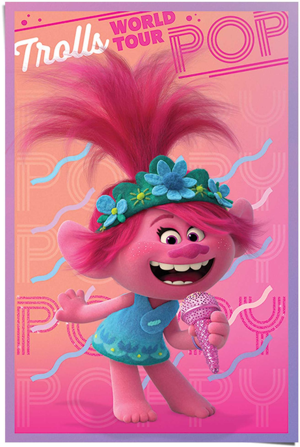 Reinders Poster "Trolls Welt Tour - Poppy Prinzessin - Abenteuer - Musik - günstig online kaufen