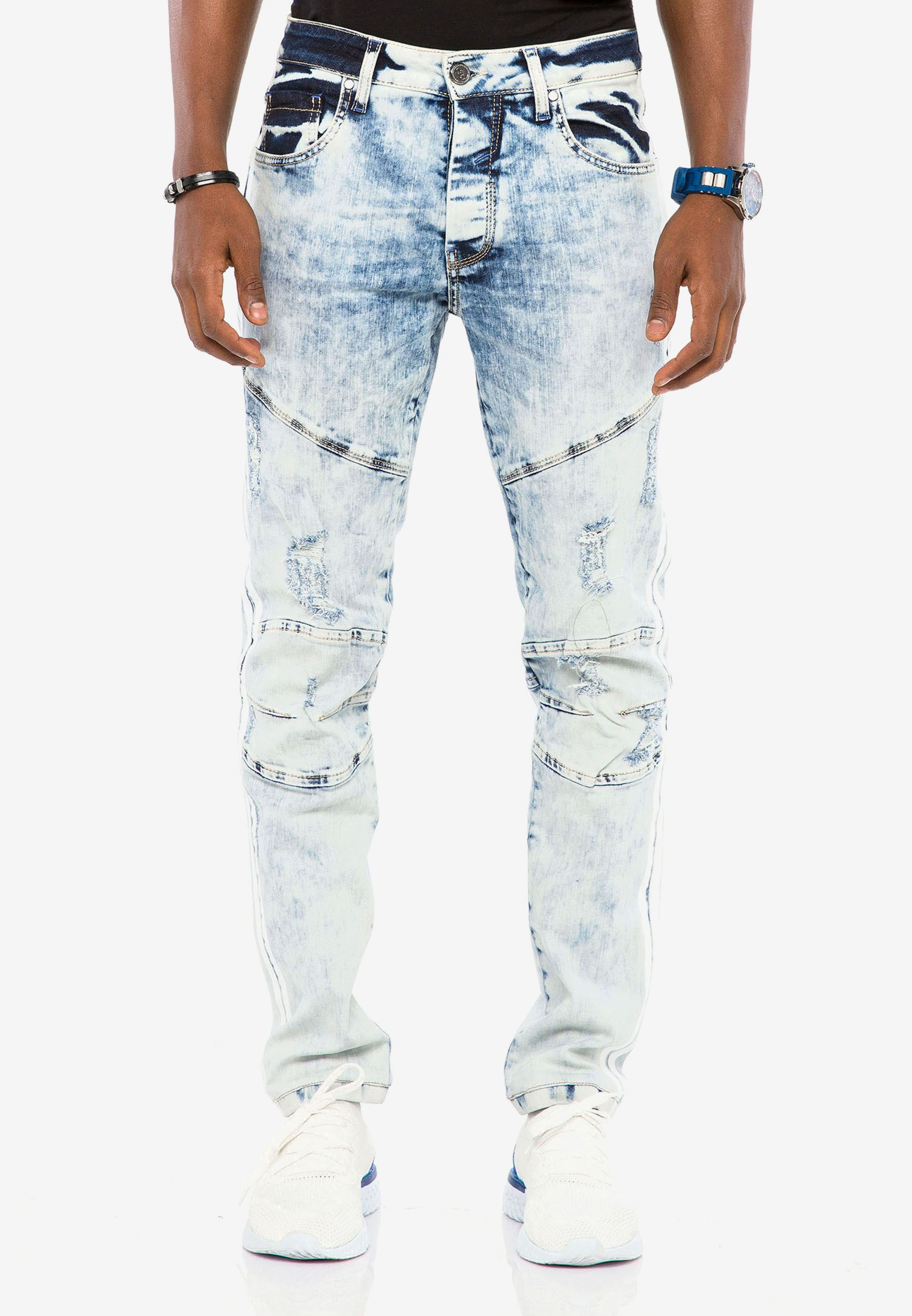 Cipo & Baxx Bequeme Jeans, im Used-Lookn Straight Fit günstig online kaufen