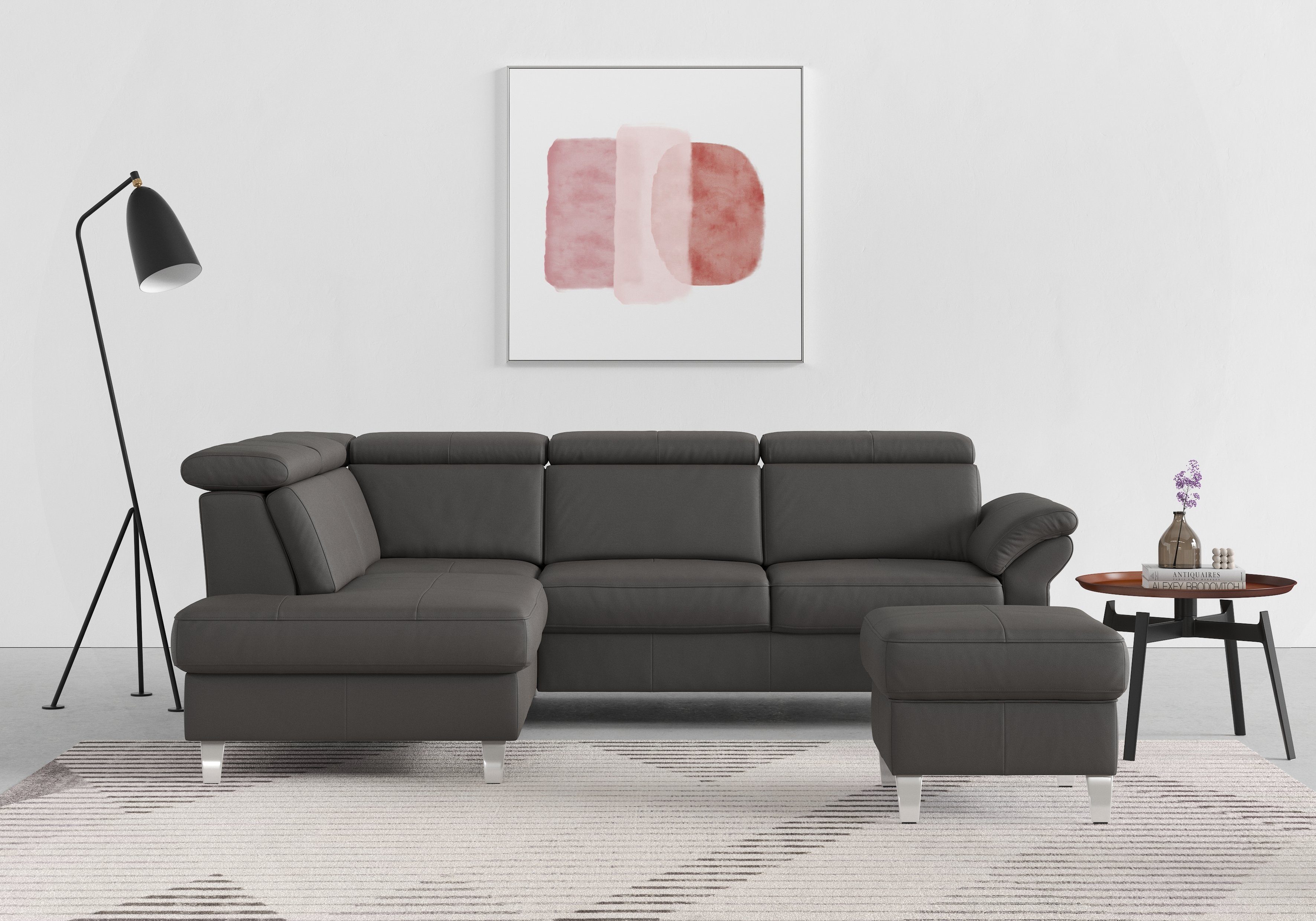 sit&more Ecksofa, inklusive Kopfteilverstellung, wahlweise mit Bettfunktion günstig online kaufen