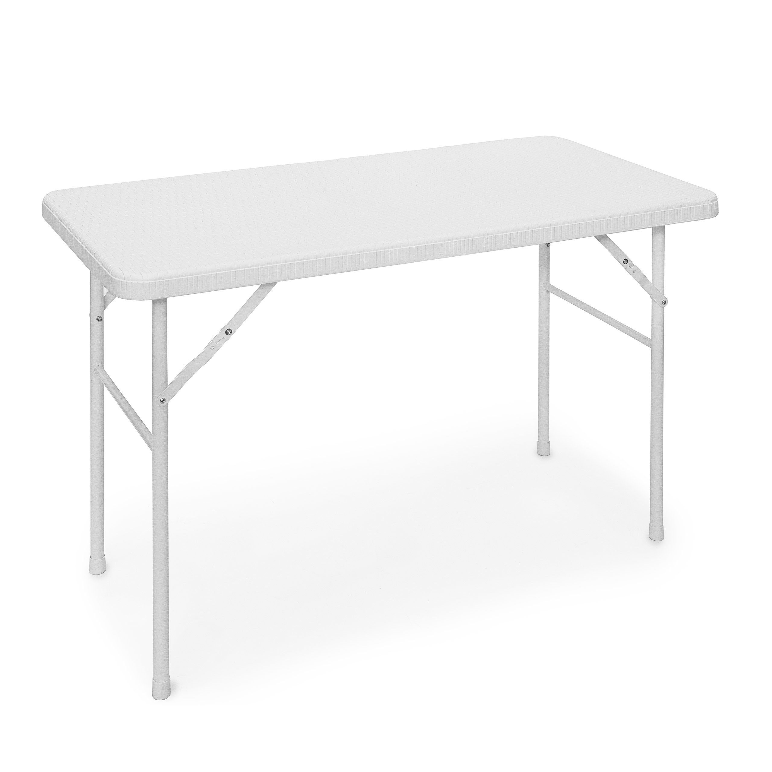 relaxdays Klapptisch Gartentisch klappbar BASTIAN, Weiß günstig online kaufen