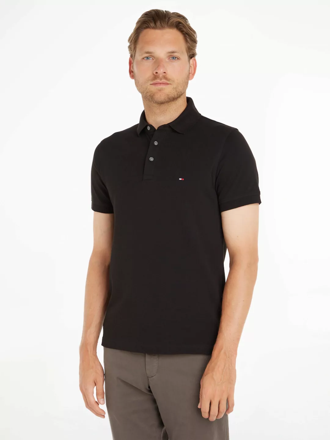 Tommy Hilfiger Poloshirt 1985 SLIM POLO hochwertige Baumwoll-Piqué-Qualität günstig online kaufen