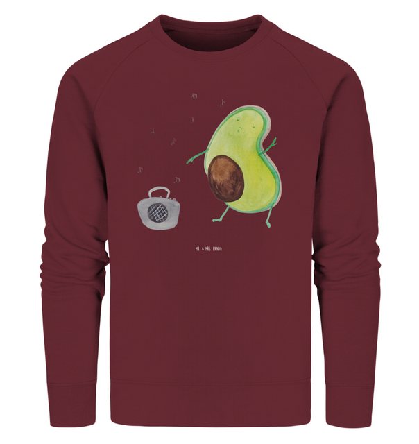 Mr. & Mrs. Panda Longpullover Größe XXL Avocado Tanzen - Burgundy - Geschen günstig online kaufen