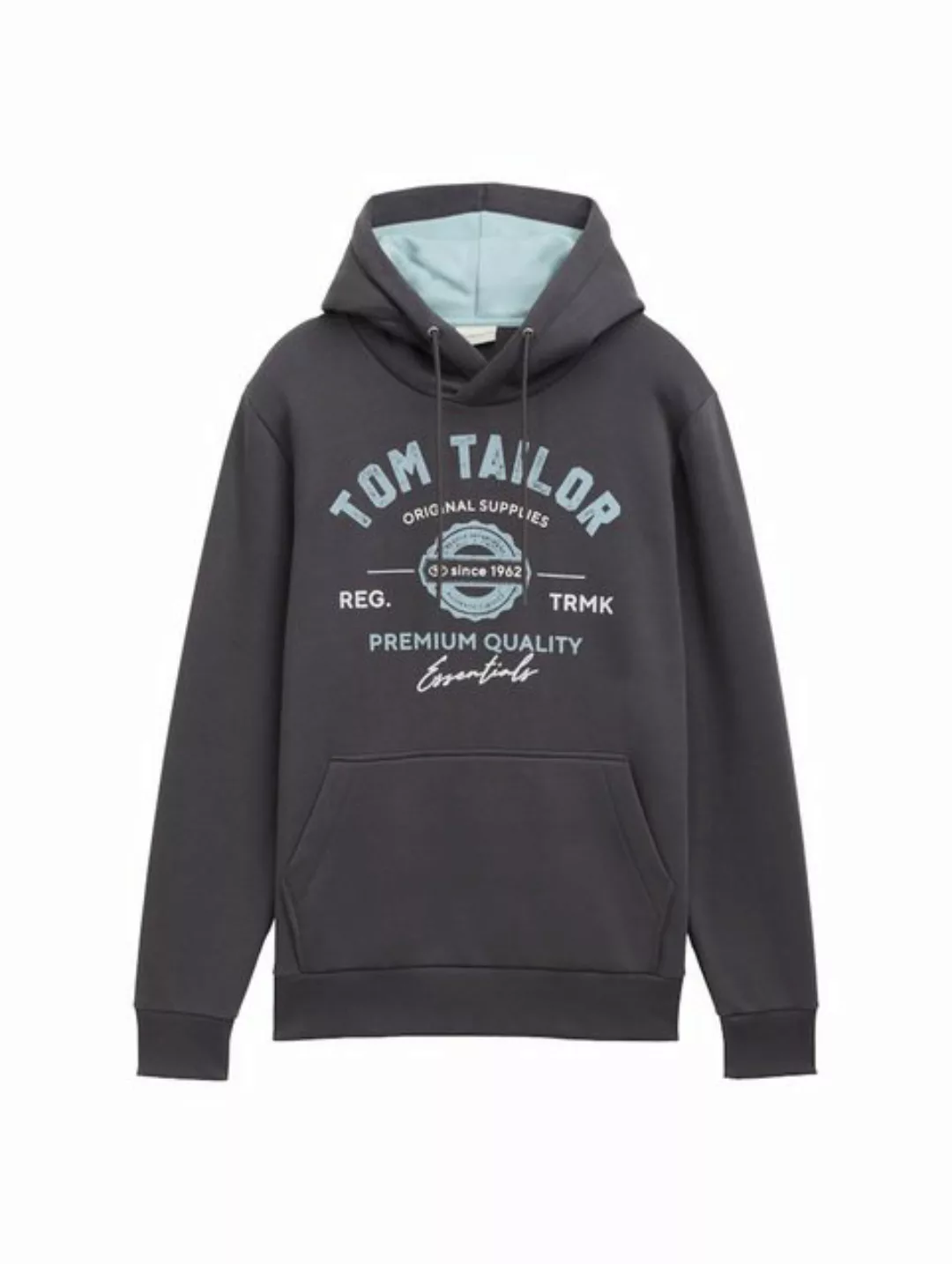 TOM TAILOR Hoodie TOM TAILOR HOODIE WITH PRINT (1-tlg) günstig online kaufen